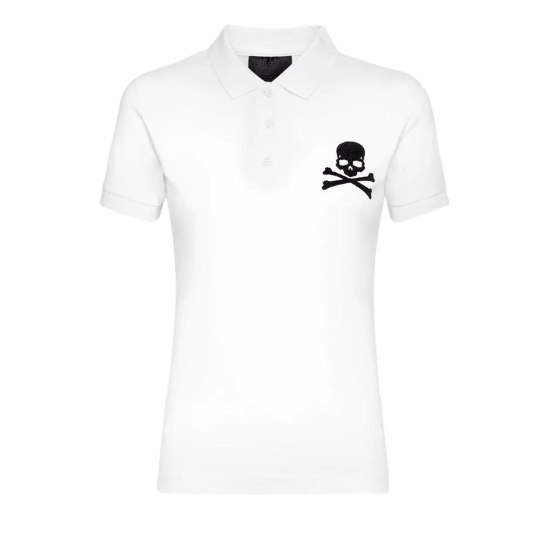 Philipp Plein Poloshirt Poloshirt weiss