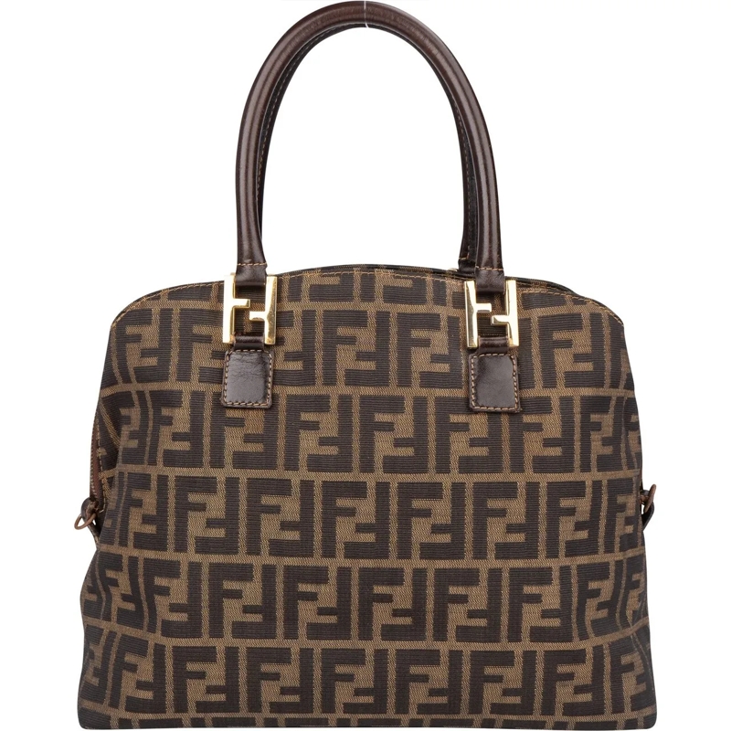 Fendi Schultertasche Fendi FF Monogram Zucca Handbag mehrfarbig