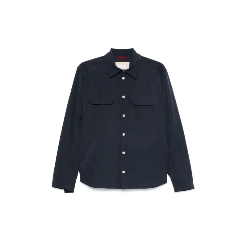 Brunello Cucinelli  Classic Shirt Jacket With Button-Up Front Black