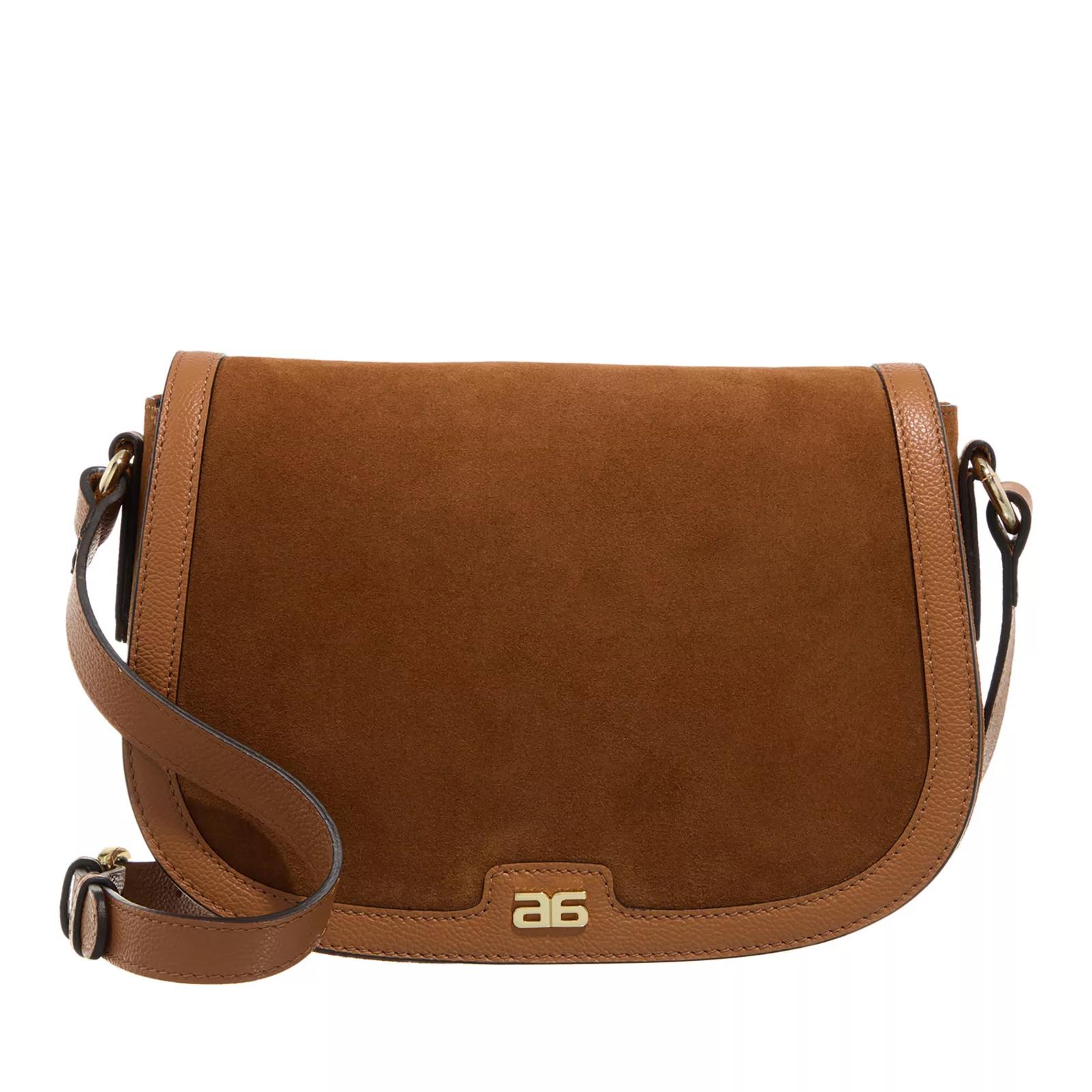 Abro Crossbody Bags - Umhängetasche Rosalia - Gr. unisize - in Cognacbraun - für Damen