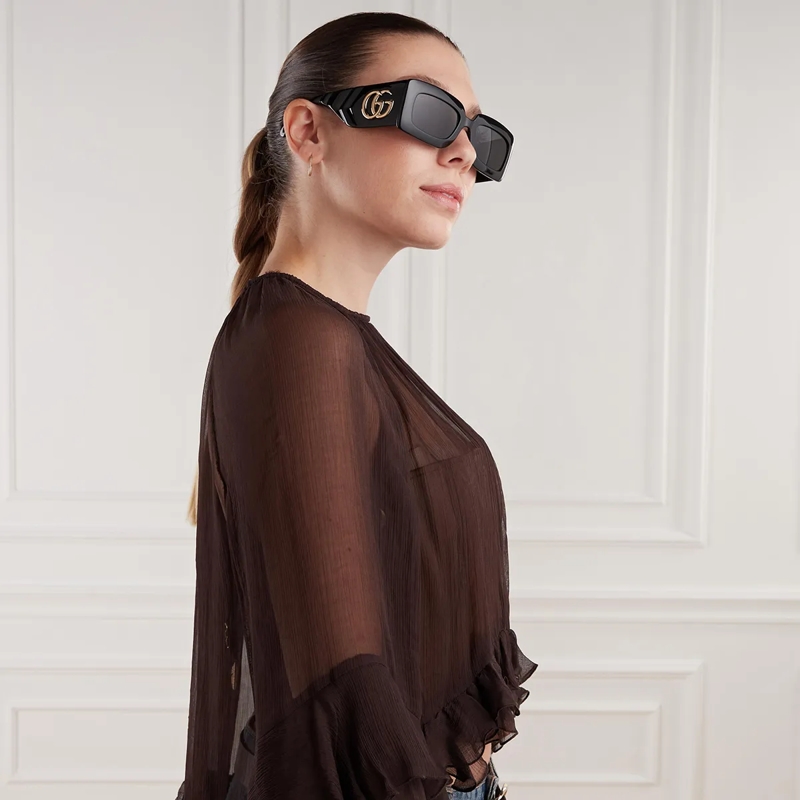 Gucci Sonnenbrille GG0811S-001 53 Sunglass WOMAN INJECTION Black(Image 2)