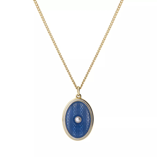 Miansai Argyle Pearl Pendant Necklace Light Blue Collier court