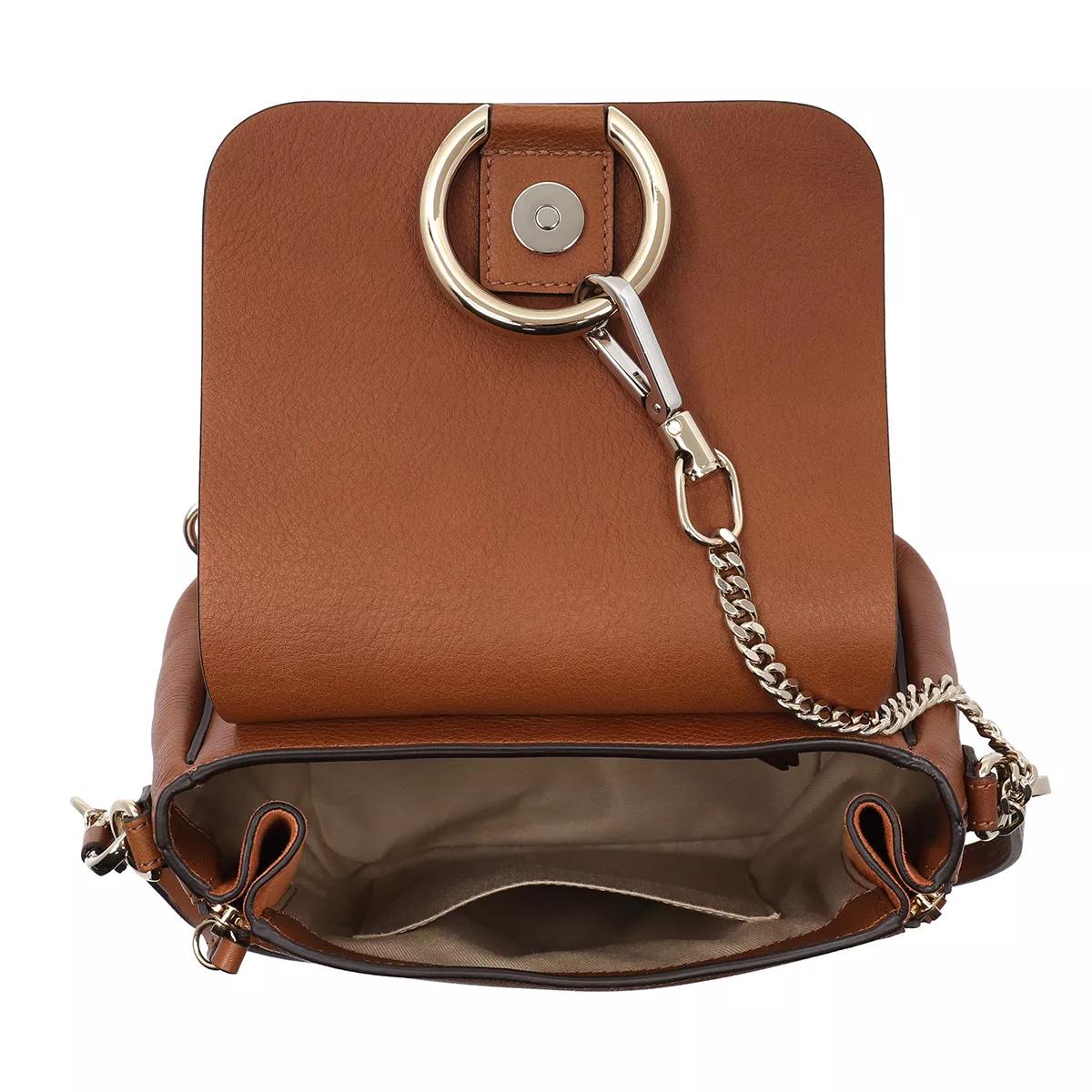 Chloé Rugzakken Faye Backpack Small in bruin