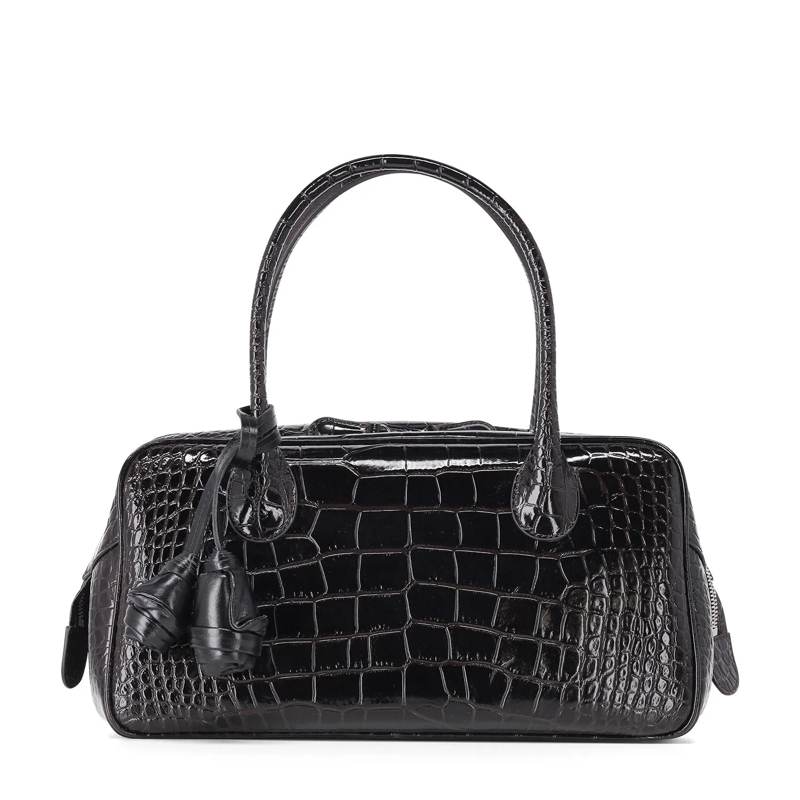 Magda Butrym Sac à bandoulière Handtasche Brigitte aus Kalbsleder braun