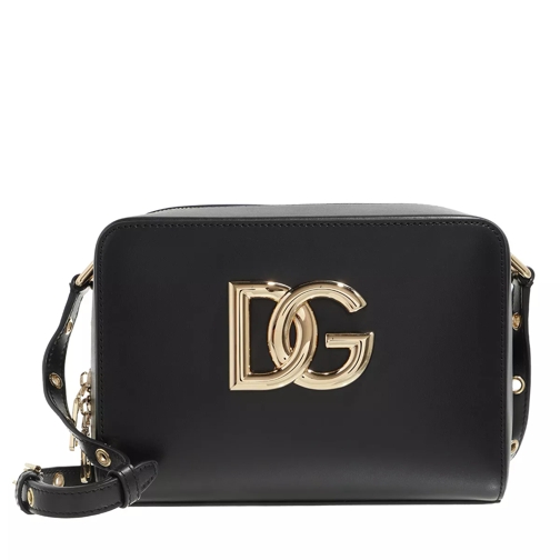 Dolce&Gabbana Medium Calfskin 3.5 Crossbody Bag  Black Camera Bag
