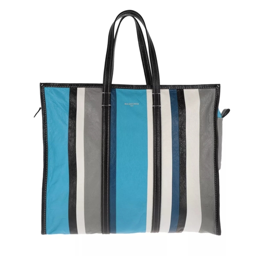 Balenciaga Bazar Shopper L Bleu/Gris/Blanc Shopping Bag