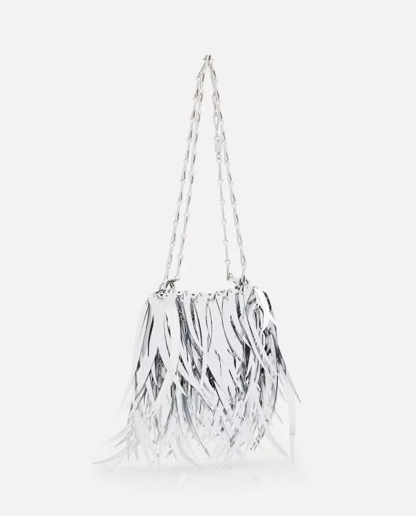 Paco Rabanne Shoppers Sparkle Nano Shoulder Bag in zilver