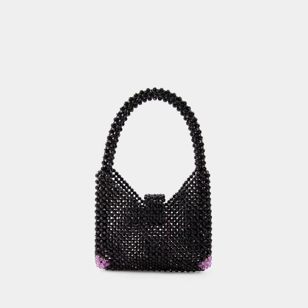 トートバッグ GERMANIER Beaded hobo bag - Germanier - Beads - Green/Black Germanier Beaded Hobo Bag - Beads - Black Black | Sac à