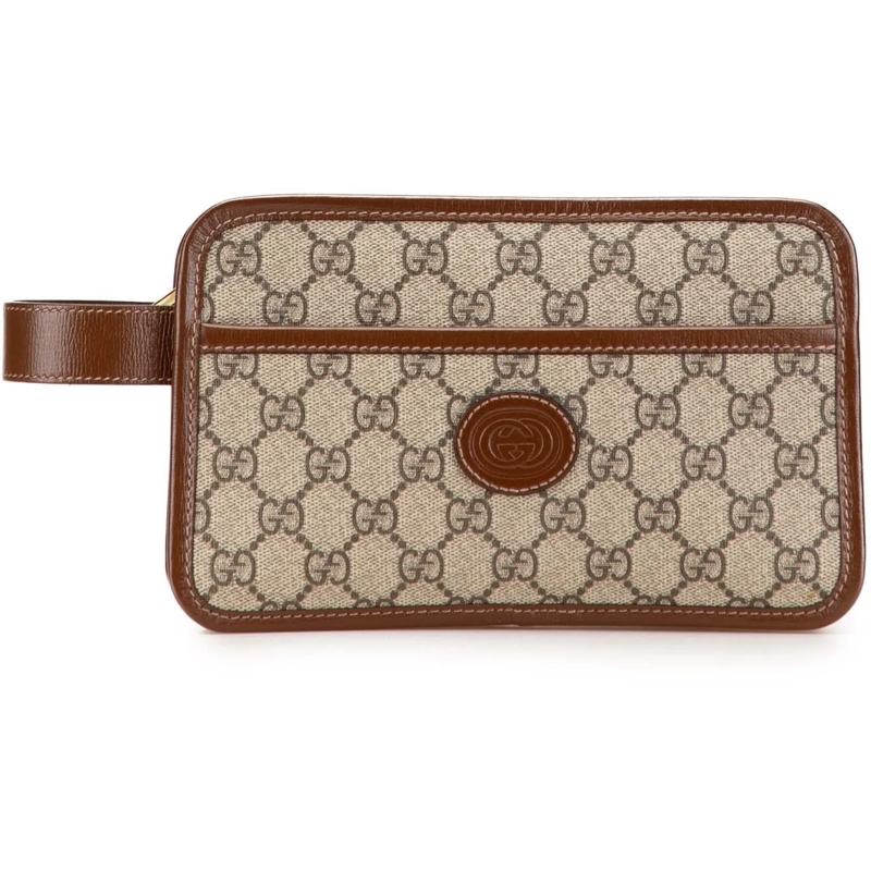 Gucci Clutch GG Supreme Interlocking G Clutch braun