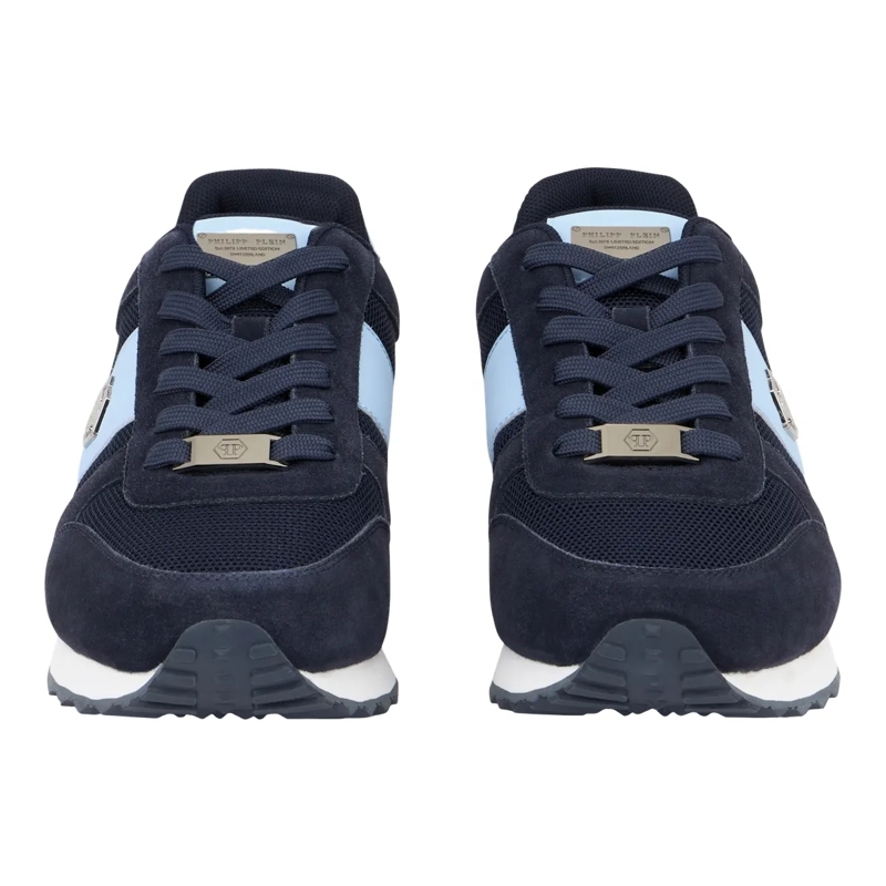 Philipp Plein Low-Top-Sneaker Läufer Hexagon blau-silber(Image 2)