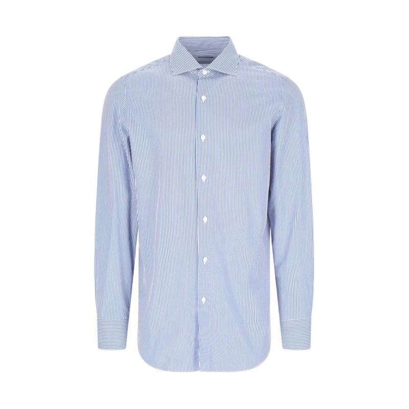 Finamore Overhemd 1925 "Milano-Zante" Shirt Blue