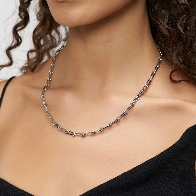 Liebeskind Berlin Mittellange Halskette Edelstahl Urban Chic silber(Image 6)