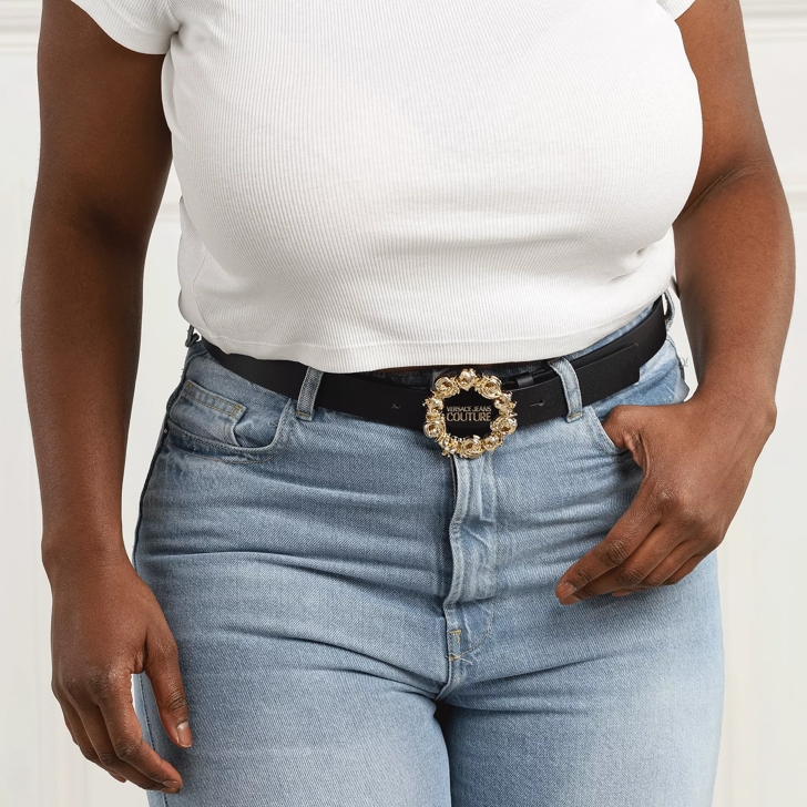 Versace Jeans Couture Cintura Belt Black - Male - 32 Waist