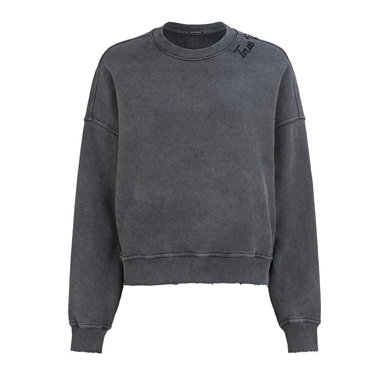 True Religion  Sweatshirt EMBRO schwarz