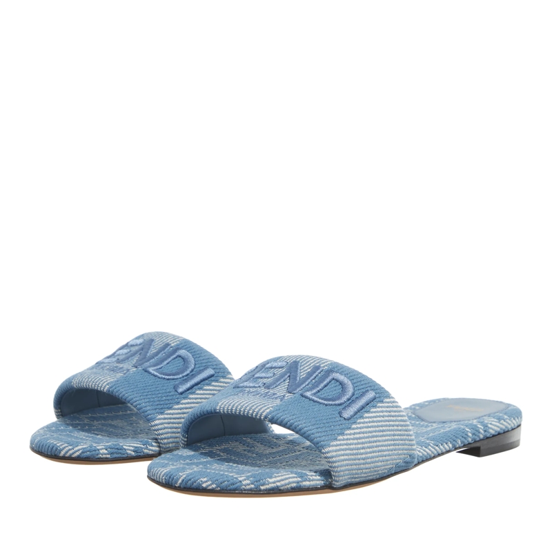 Fendi Sandalen Slide Shoes braun