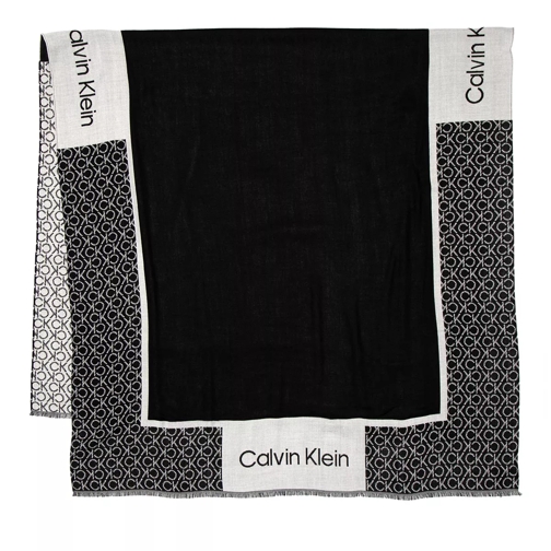 Calvin Klein New Minimal Vivian Scarf 100X200 Black Lightweight Scarf