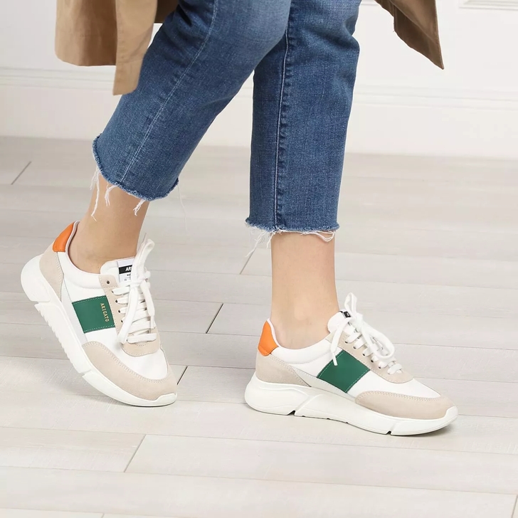 Axel Arigato Genesis Vintage Runner White Green Orange Low Top