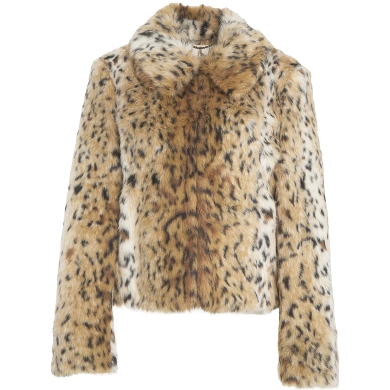 Max Mara Veste de transition Faux fur jacket 'UTA' beige