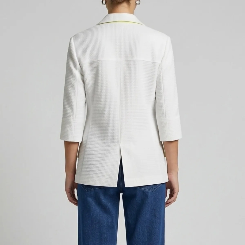 Helene Galwas Blazer Feminin taillierter Sommerblazer GEMMARE weiss(Image 3)