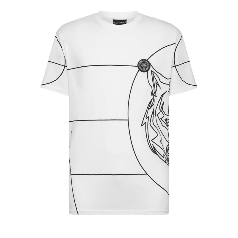 Plein Sport T-Shirt T-Shirt Tiger weiss