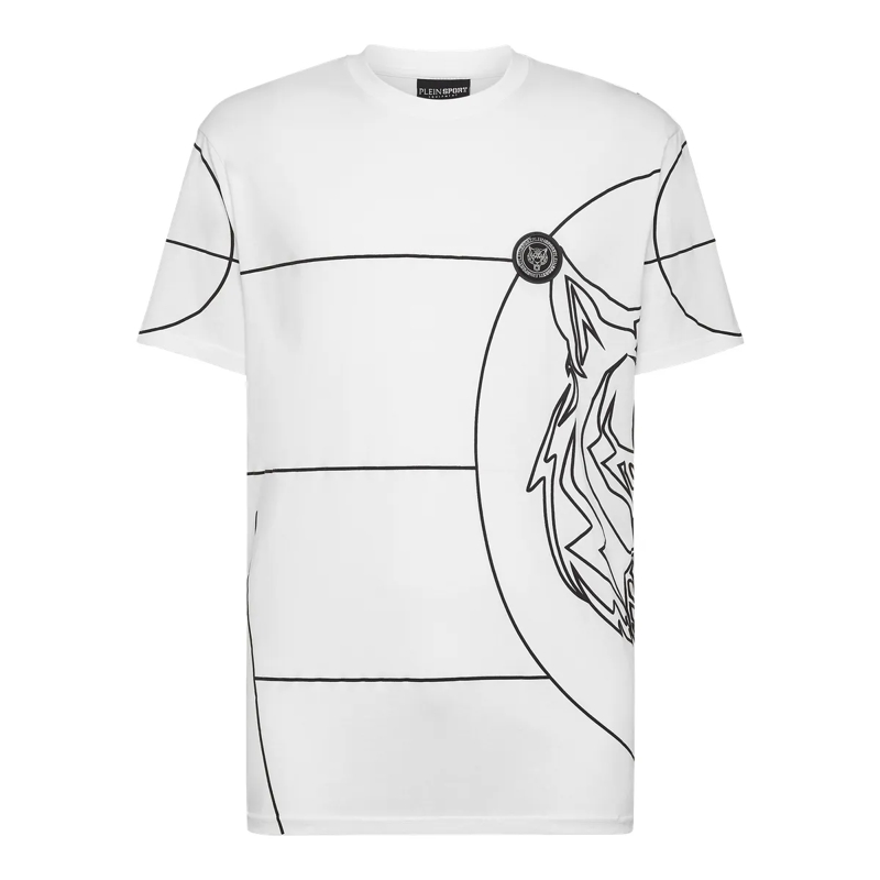 Plein Sport T-Shirt T-Shirt Tiger weiss