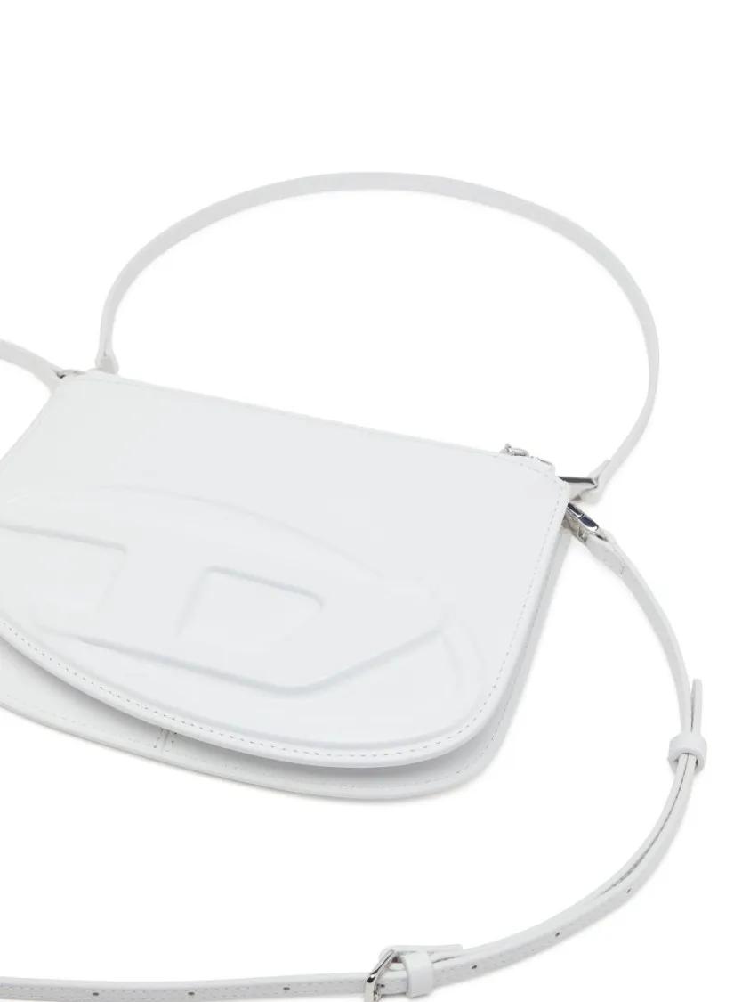 Diesel Hobo bags White Shoulder Bag With Top Zip Fastening in wit