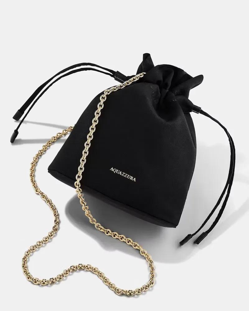 Aquazzura Clutches Christy Mini Pouch Bag in zwart
