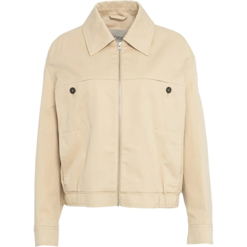 Closed Veste de transition Bomber jacket in cotton-twill beige