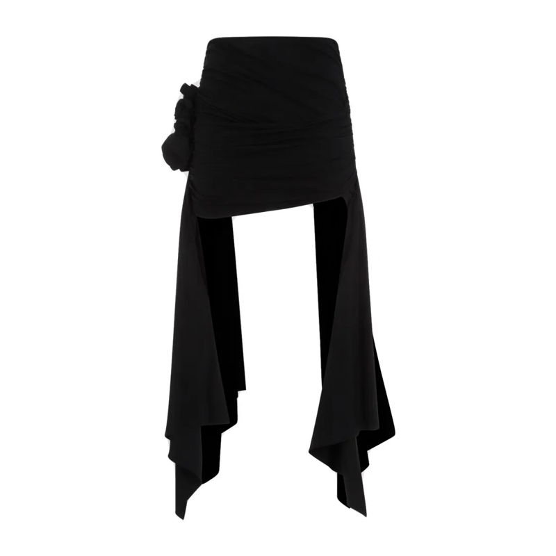 Magda Butrym Minijupe Black Viscose Mini Skirt Black