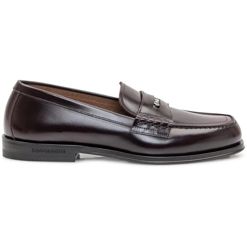 Dsquared2 Loafer Mocassino in Pelle braun