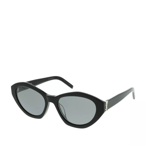 Saint Laurent SL M60-005 54 Sunglasses Black-Black-Silver Sunglasses