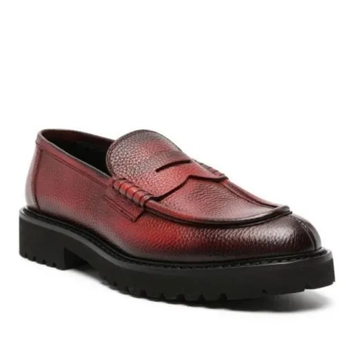 Doucal's Tumbled Multicolored Loafers Brown Mocassino