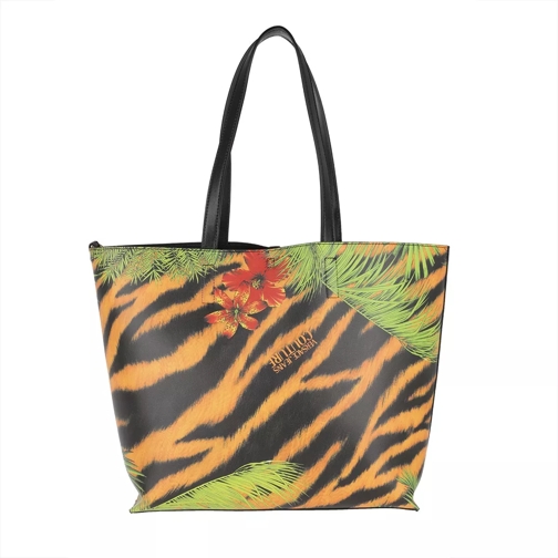 Versace Jeans Couture Flower Print Logo Tote Bag Multicolor Tote