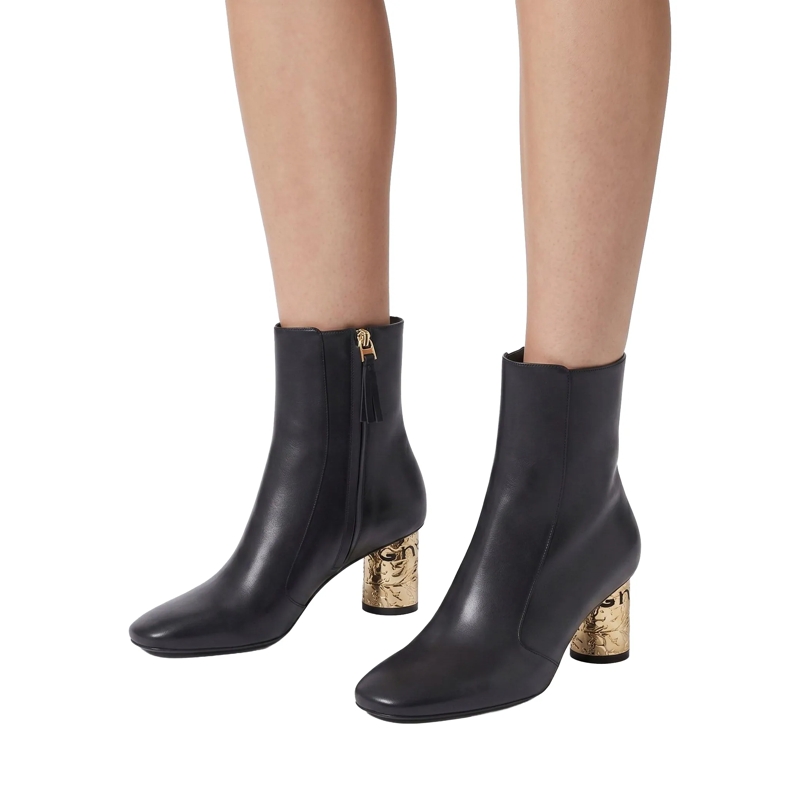 Givenchy Schnürschuhe Stiefeletten aus Kalbsleder schwarz