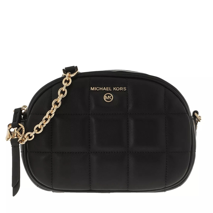 Michael Kors Jet Set Charm Camera Bag Leather Black Crossbody Bag