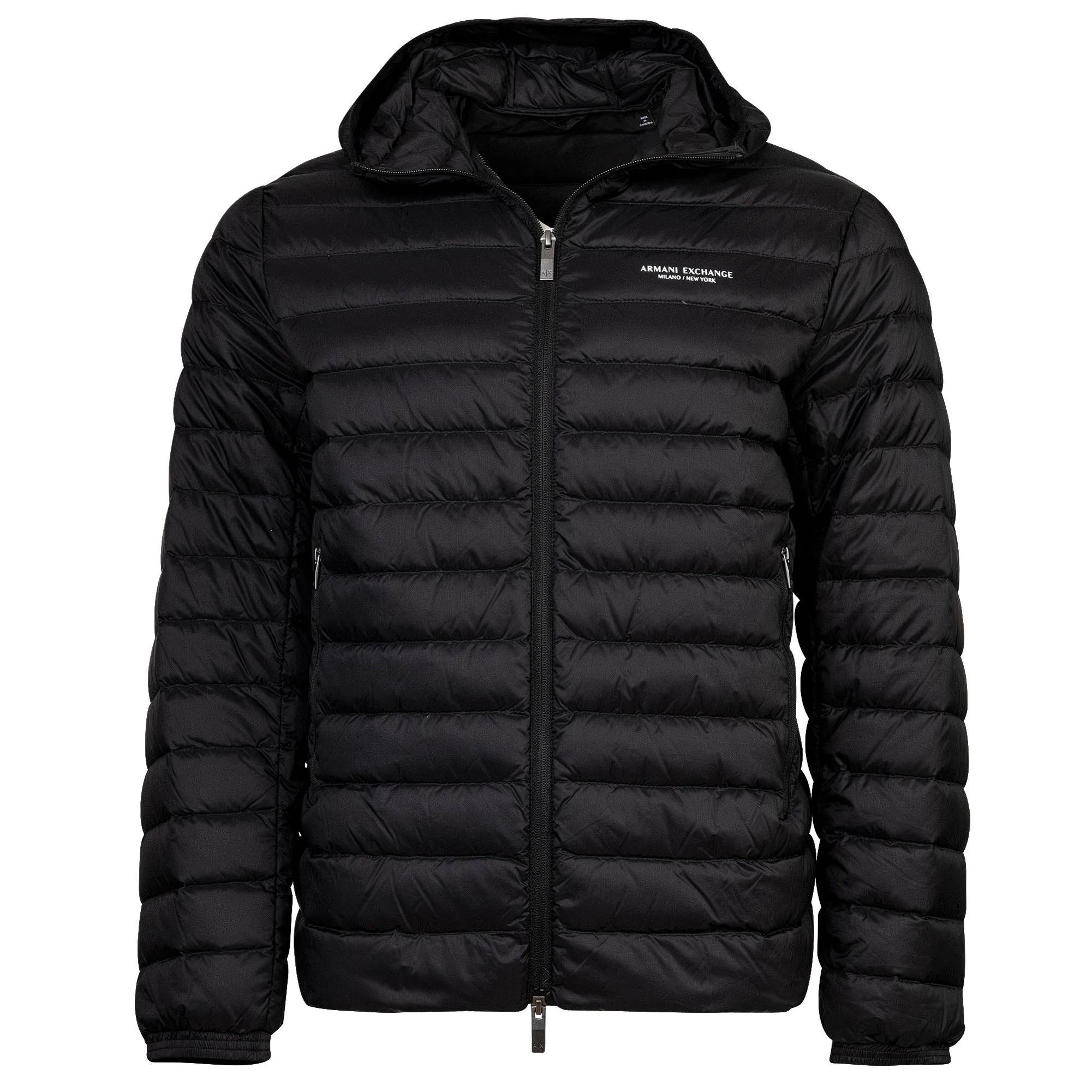 Armani Exchange Herren Schwarz - Down Jacket - Größe S
