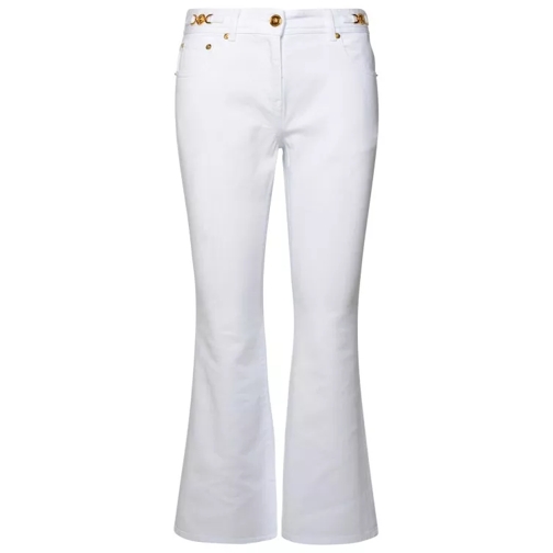 Versace White Cotton Jeans White Jeans