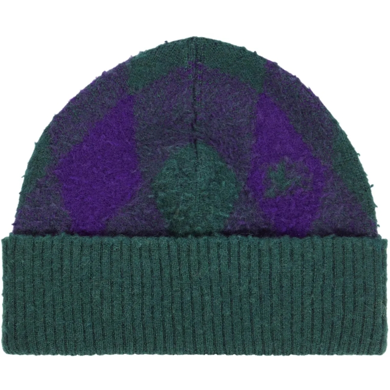 Burberry  Argyle Knight Logo Wool Beanie grün