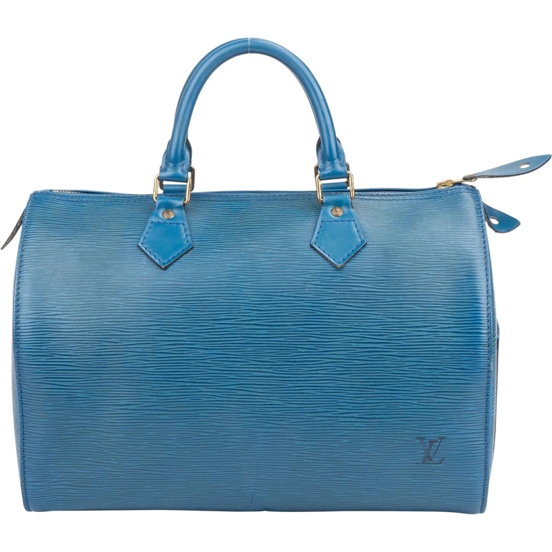 Louis Vuitton Tote Louis Vuitton Bleu Epi Leather Speedy 30 Handbag blau