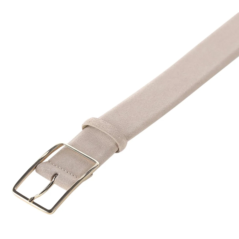 Abro Ledergürtel Gürtel aus Veloursleder beige(Image 2)