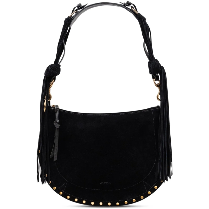 Isabel Marant Sac à bandoulière Borsa Oskan in Pelle Scamosciata schwarz