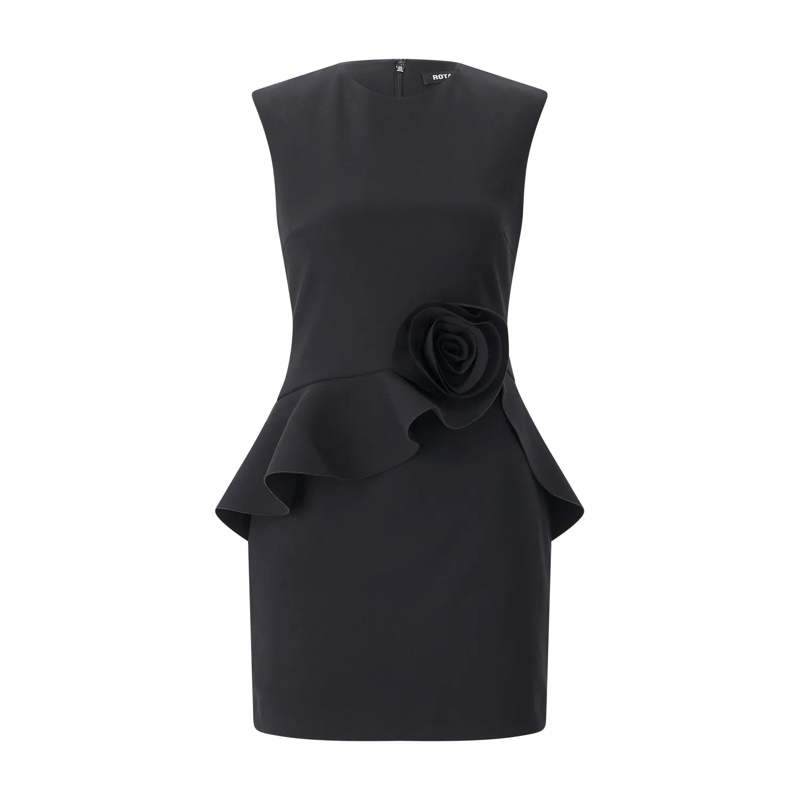 Rotate Minikleid Minikleid Rose schwarz