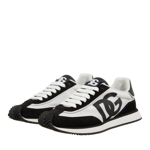 Dolce&Gabbana Low Air Fastening, Dg Logo On The Side Bianco Nero sneaker basse