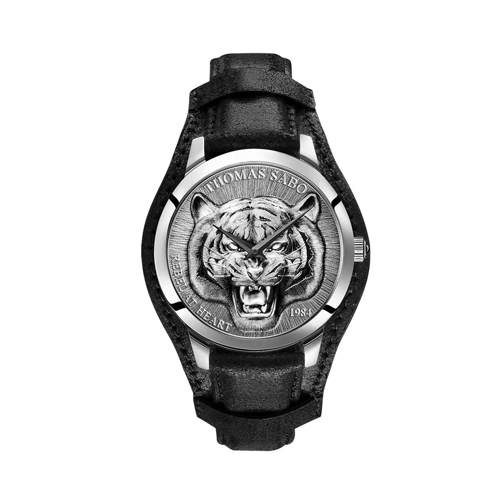 Thomas Sabo Men's Watch Rebel Tiger 3D Black/Silver Dresswatch