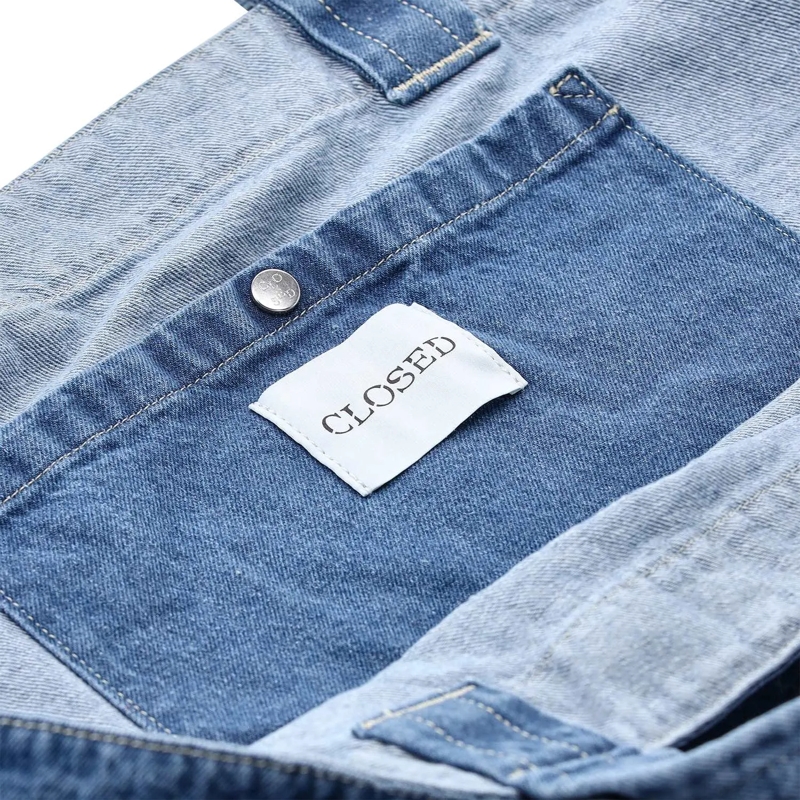 Closed Crossbody Bag Shopper aus Denim blau(Image 4)