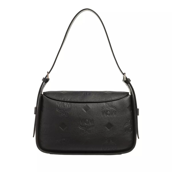 Mcm leather clearance satchel