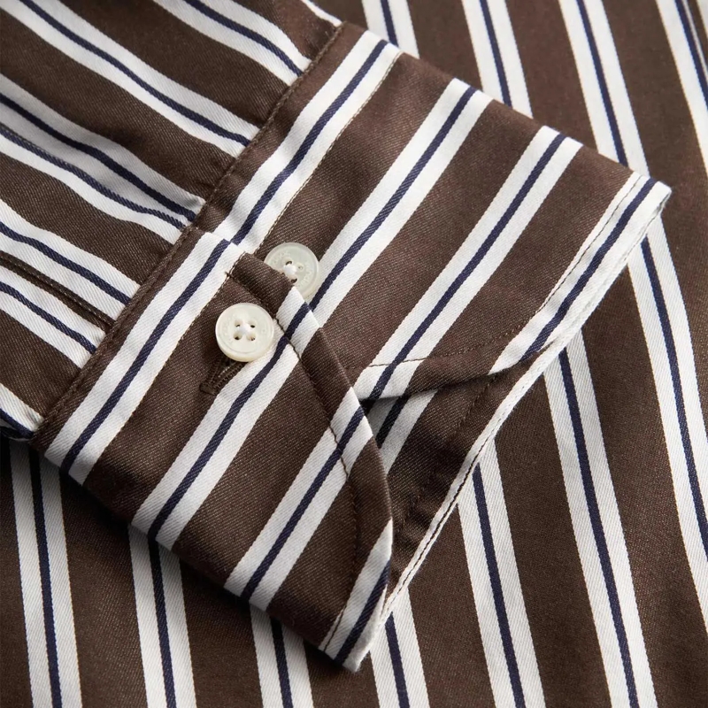 windsor. T-shirt Hemd Lano aus Baumwolle braun(Image 4)