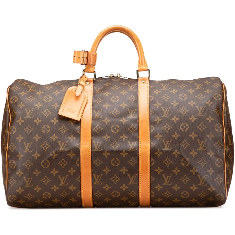 Louis Vuitton Sac week-end Monogram Keepall 50 braun