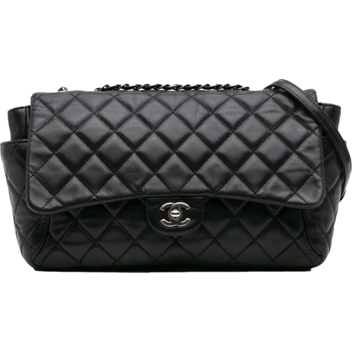 Chanel Fourre-tout 2014-2015 Large Quilted Lambskin Around Pockets Fl schwarz