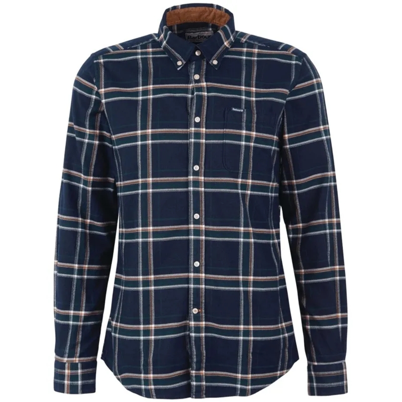 Barbour Overhemd Long-Sleeve Plaid Shirt With Button-Down Collar Black
